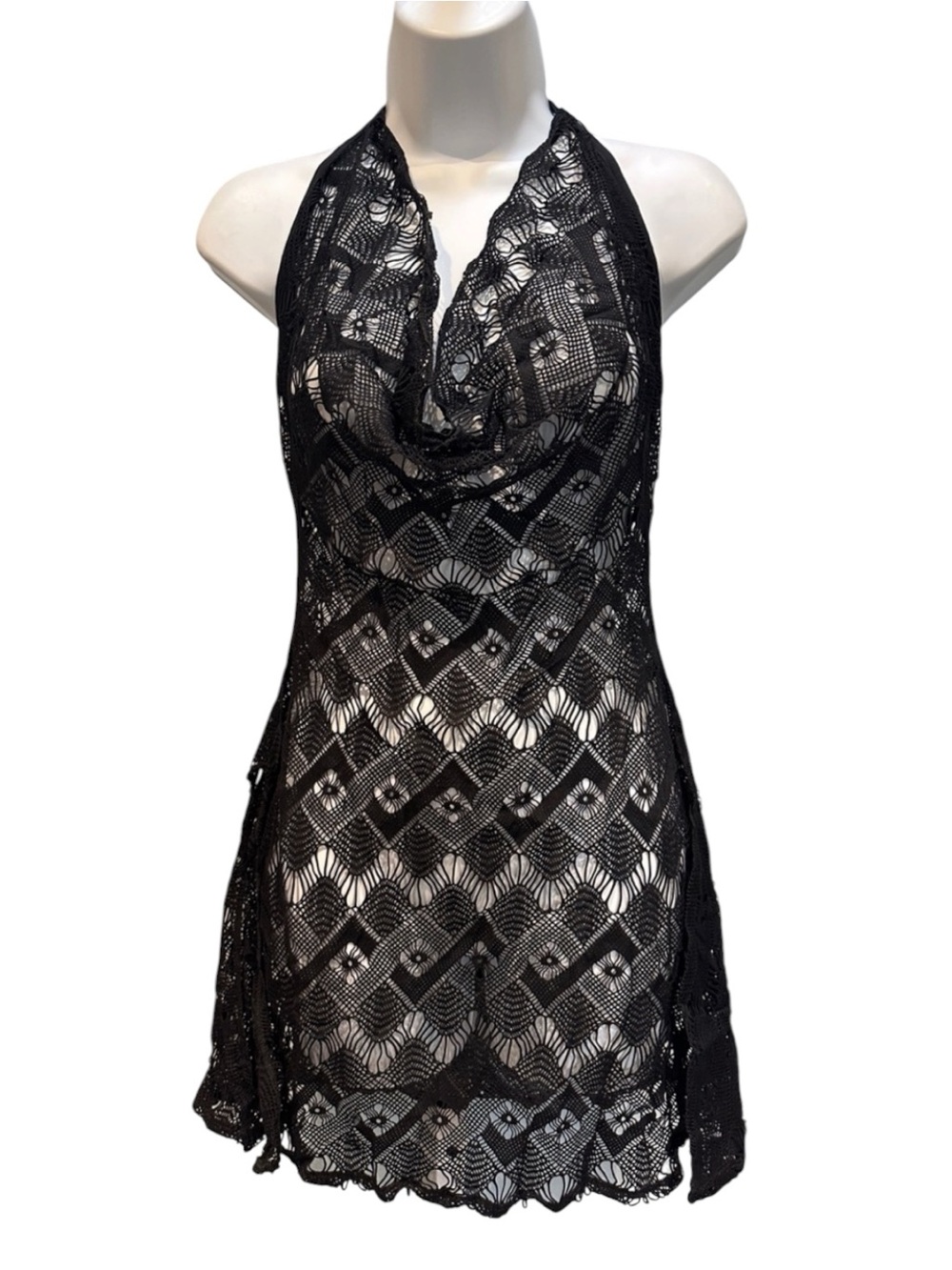Mapale Black Cover Up Dress Large New with Tags